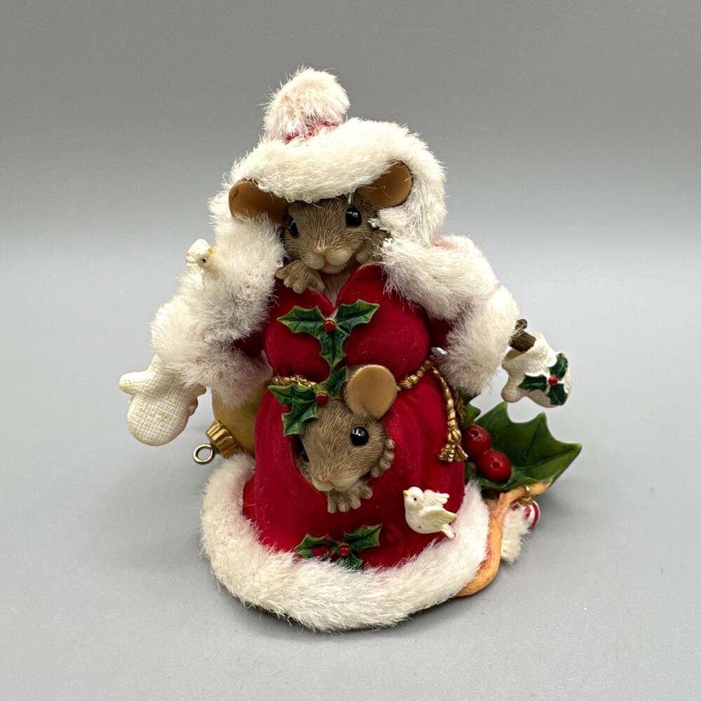 Fitz Floyd Charming Tails Christmas Mouse There's A Little Of Each Of Us 87/169